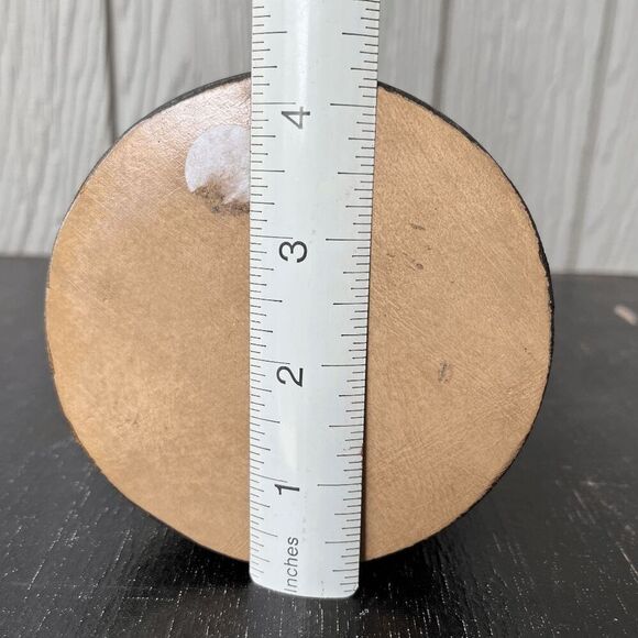 Vintage Pewter Boy with Beehive Statue Painted Folk Art Decor - Picture 9 of 11